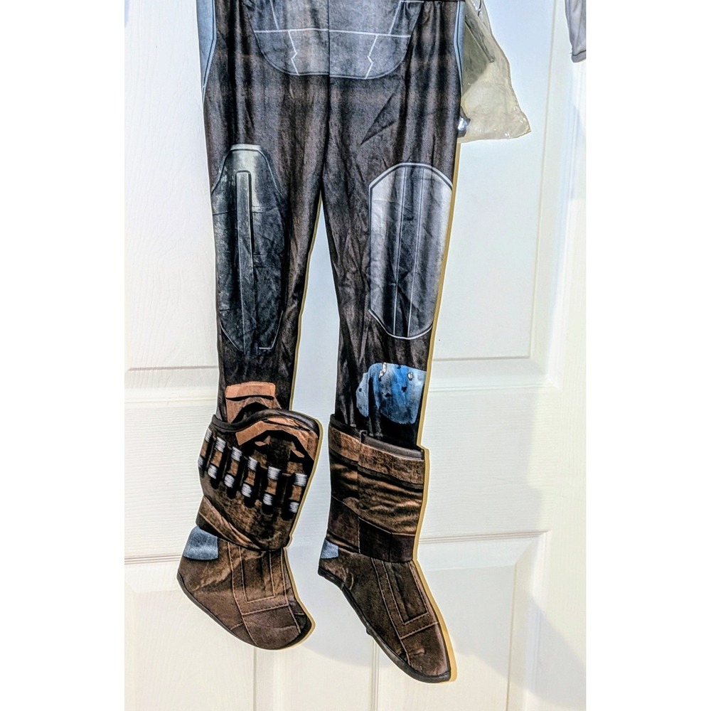 Star Wars The Mandalorian Costume Child Extra Small ES 3-4 Padded‎ Jumpsuit NEW - Picture 9 of 9